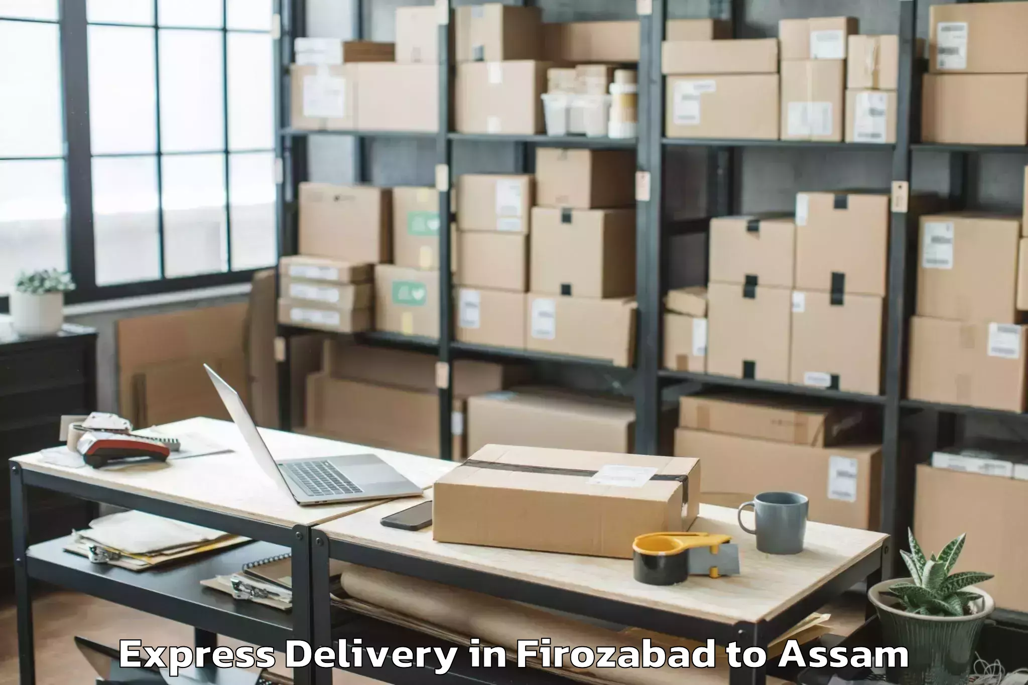 Book Firozabad to Biswanath Chariali Express Delivery Online